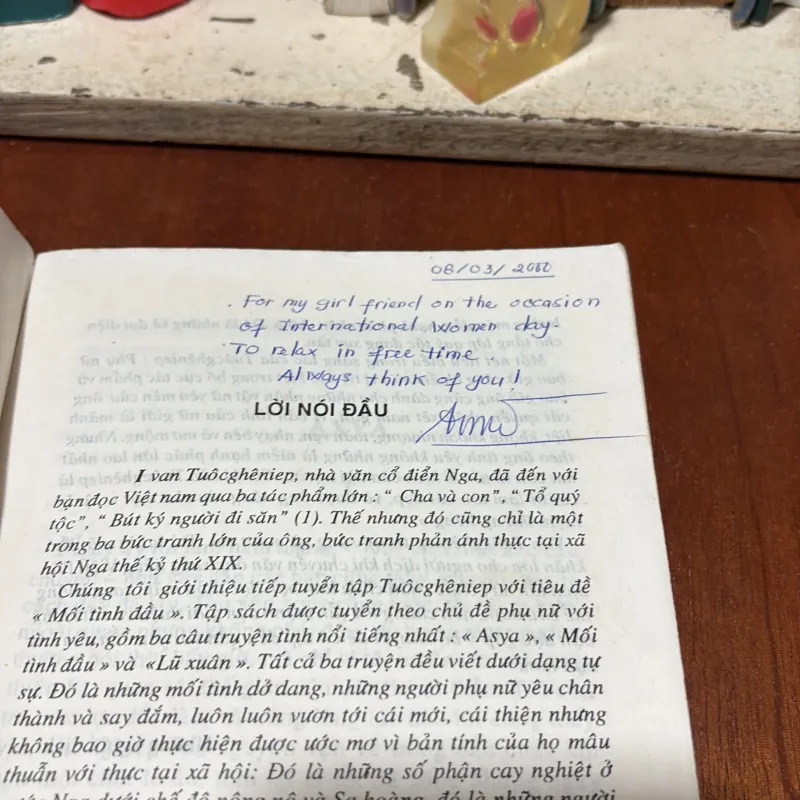II Văn Học Nước Ngoài: Mối Tình Đầu - IVAN TUÔCGHÊNIEP - 2000 781610