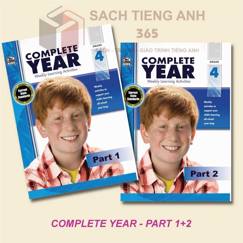 Sách Tiếng Anh - Combo 2 cuốn - Complete Year, Grade K,1,2,3,4,5 cho bé 21785