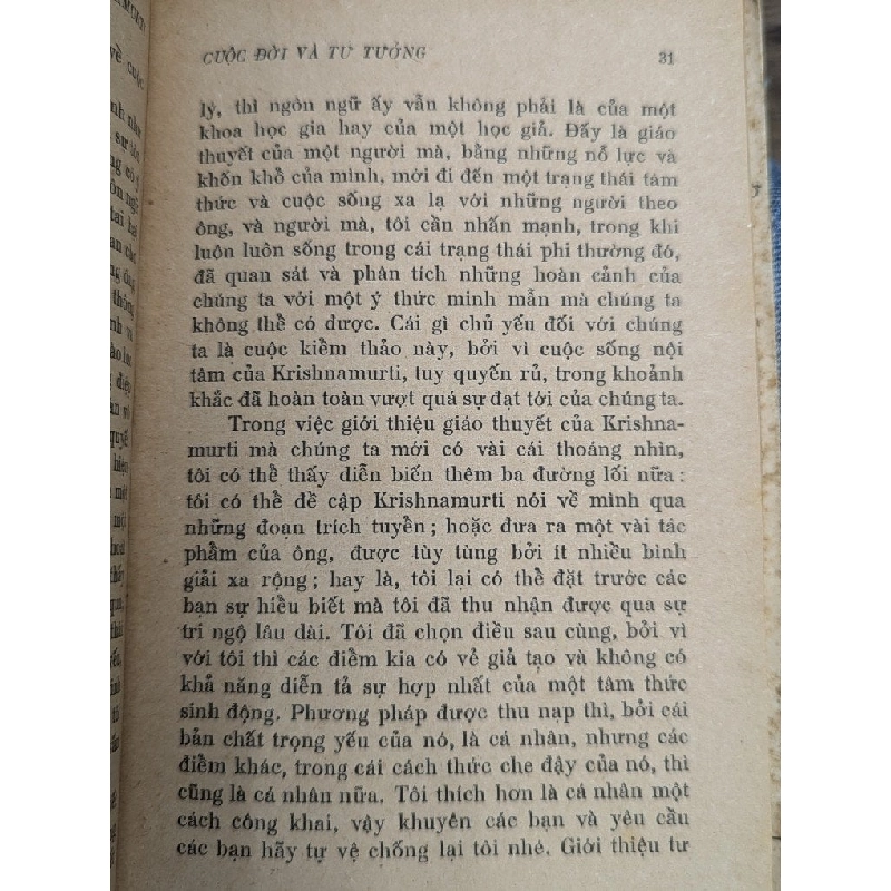 KRISNAMURTI CUỘC ĐỜI TƯ TƯỞNG - RENE FOUERE ( VÕ VĂN QUẾ DỊCH ) 304385