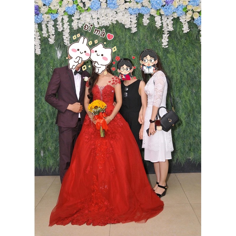 Thanh lí Váy cưới đỏ cho cô dâu và vest cho chú rể 69560