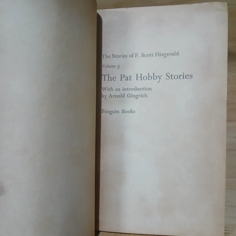 The Pat Hobby Stories - F. Scott Fitzgerald 711749