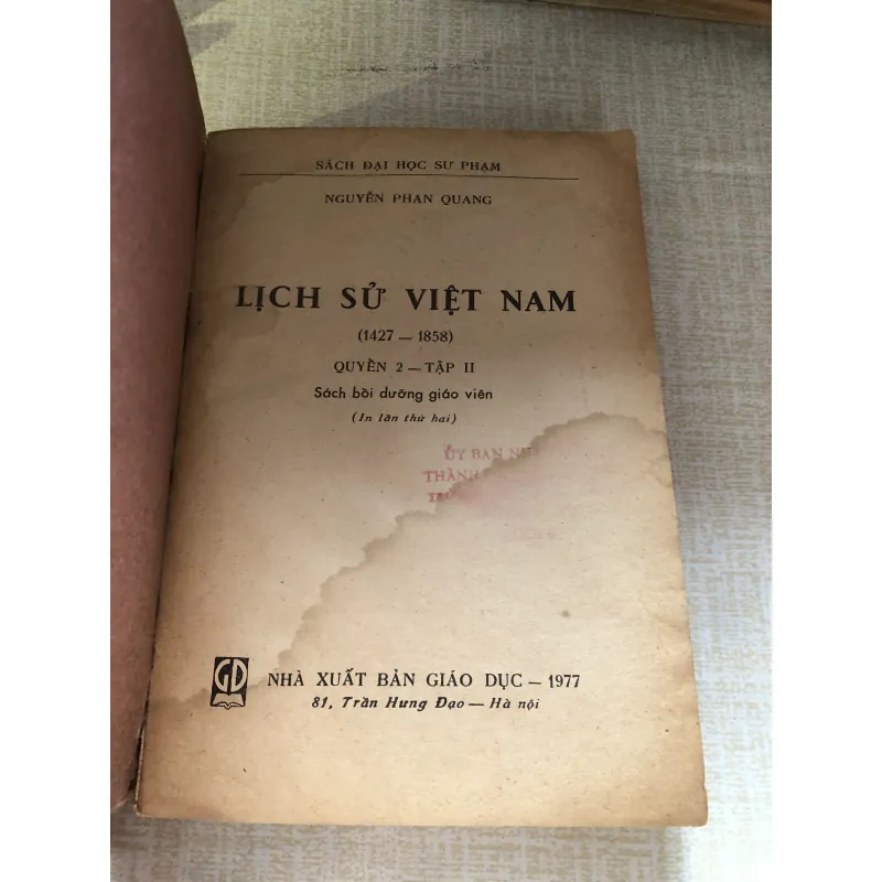 Lịch sử Việt Nam Quyển 2 tập II-Nguyễn Phan Quang 961712