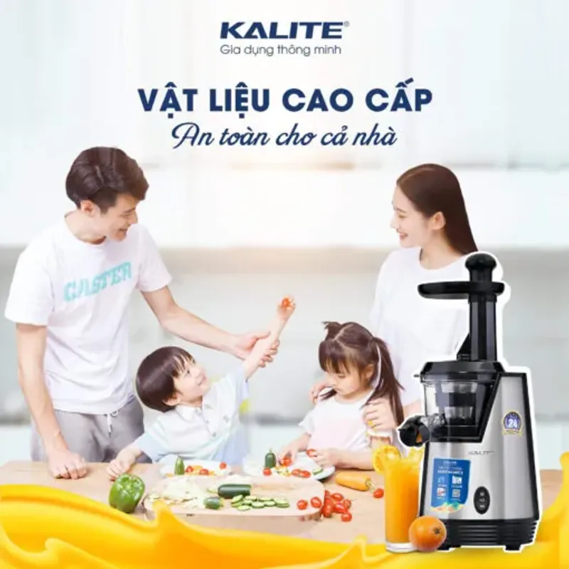 Máy ép chậm KALITE KSJ4413 cao cấp ép kiệt bã không sinh nhiệt 572345