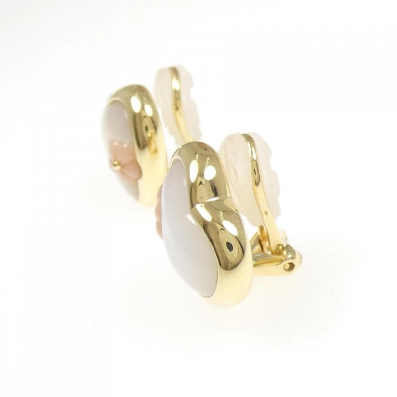 Ponte Vecchio Heart × Flower Mother of Pearl Earrings - Hàng hiệu Authentic 844875