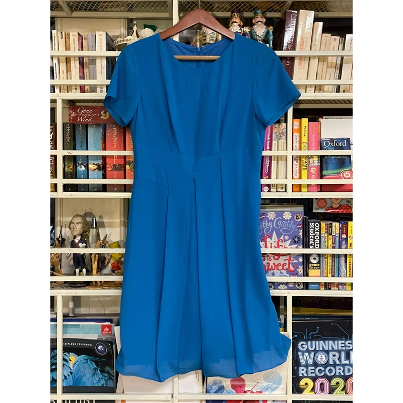 Đầm xanh biển, dài maxi 529873