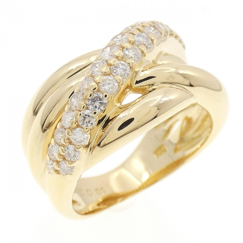 Nhẫn kim cương K18YG 0.61CT 668029