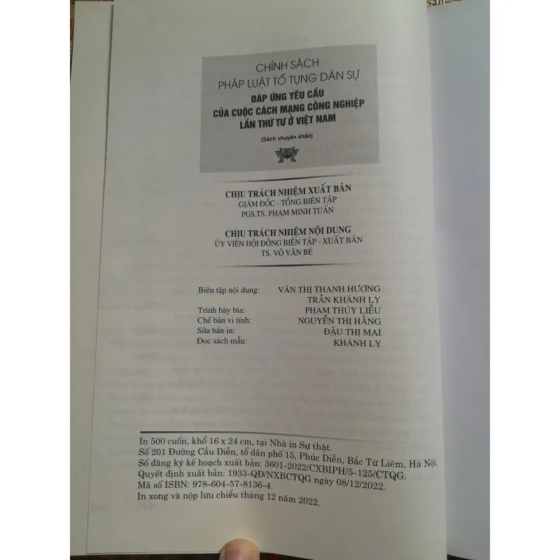 CHÍNH SÁCH PHÁP LUẬT TỐ TỤNG DÂN SỰ ĐÁP ỨNG YÊU CẦU... 761490