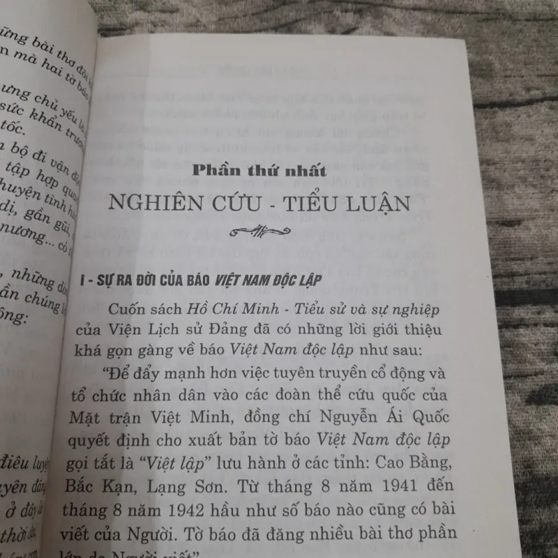 BÁC HỒ với báo VIỆT NAM ĐỘC LẬP. Tác giả Vũ Châu Quán 748490