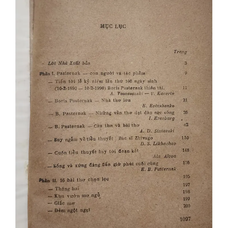 Boris Pasternak, con người và tác phẩm (bao gồm thiên tiểu thuyết Bác sĩ Zhivago 702983