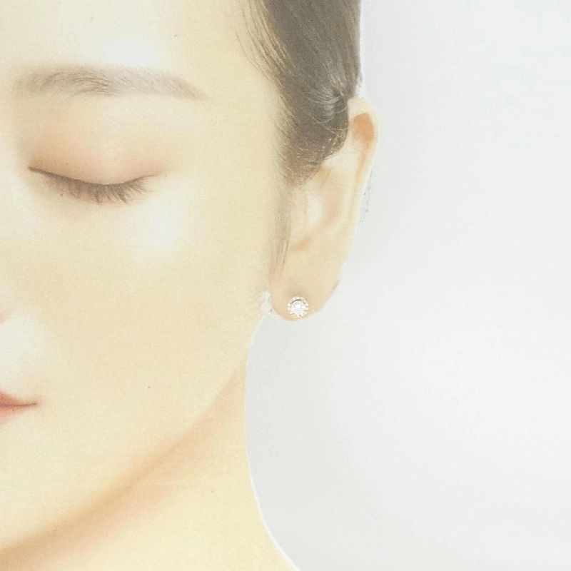 K18YG/ST Bông tai kim cương 0.314CT 0.328CT G SI2 VG - Hàng hiệu Chính hãng 873308