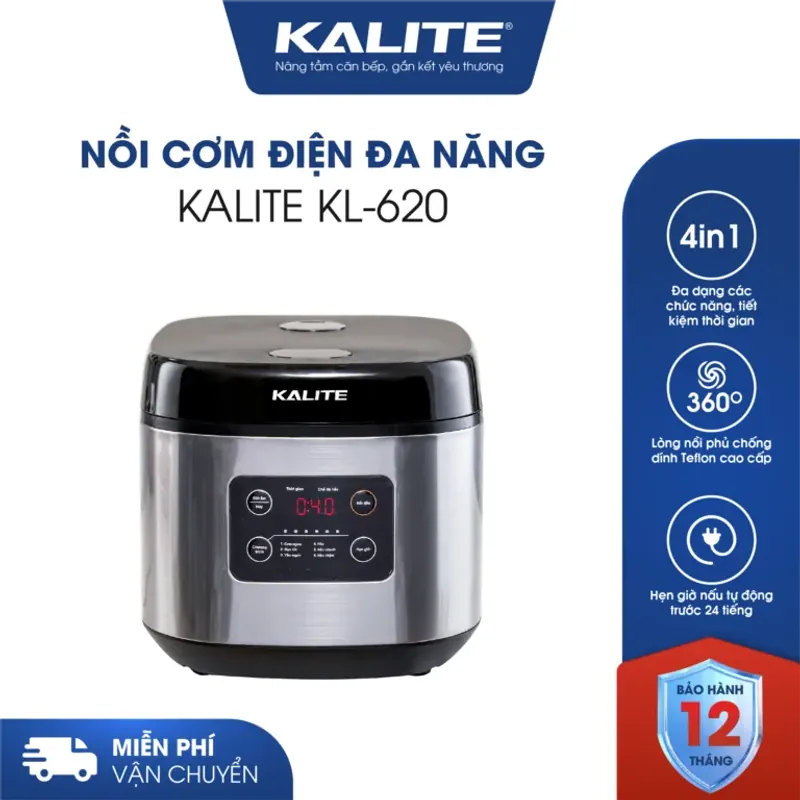 🔥 KL-620 – Nồi cơm điện KALITE đa năng, cơm mềm – thơm – tơi xốp mỗi bữa! 707461