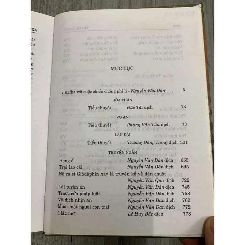 Franz Kafka tuyển tập tác phẩm. 1b5 551601