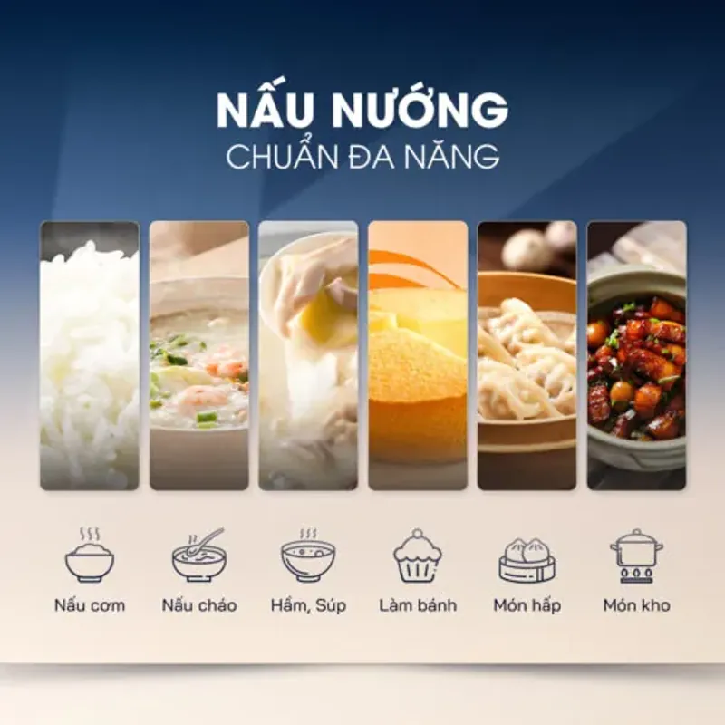 🍚 Nồi cơm điện KALITE KRC6012 – Chống dính Ceramic cao cấp, cơm chín ngon đều 782042