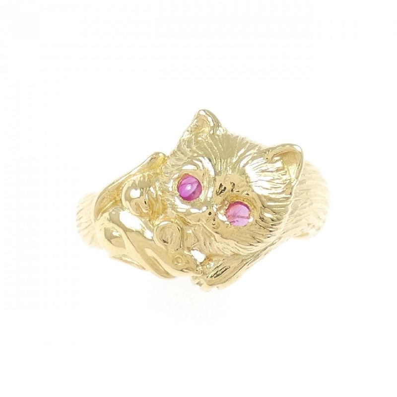 Nhẫn Ruby K18YG - Hàng hiệu Chính hãng 852730