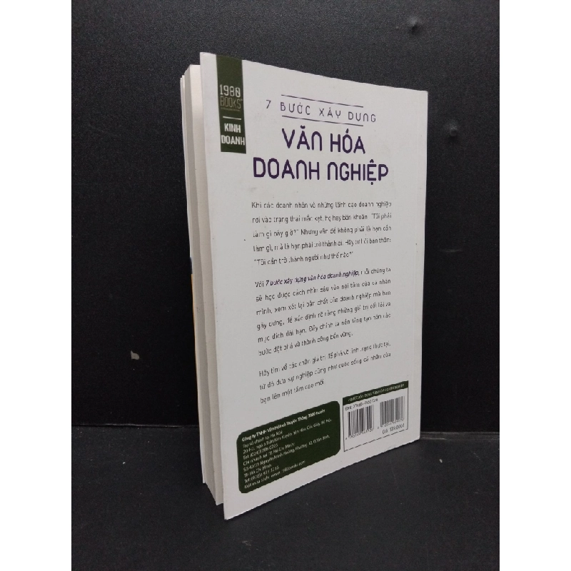 7 bước xây dựng văn hóa doanh nghiệp mới 80% bẩn dính mực nhẹ 2020 HCM1008 Patrick Gentempo MARKETING KINH DOANH 202226