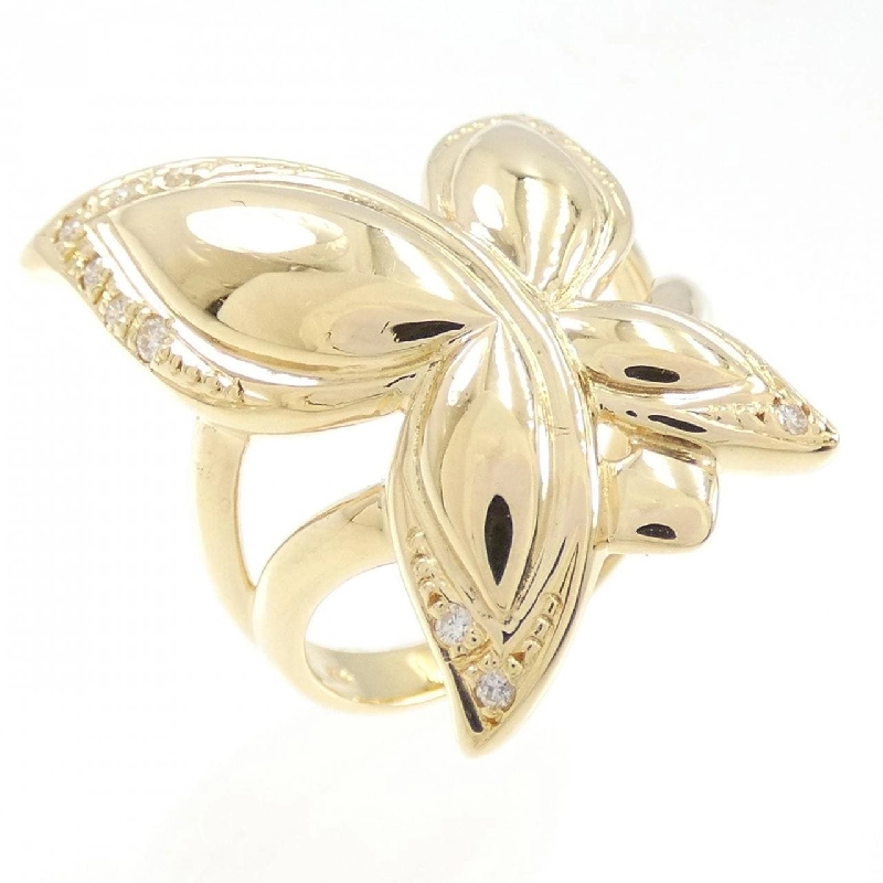 Nhẫn kim cương bướm K18YG 0.07CT - Hàng hiệu Authentic 855369