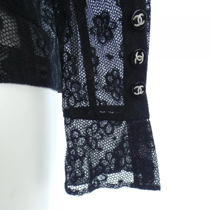 Áo khoác không cổ CHANEL 633282