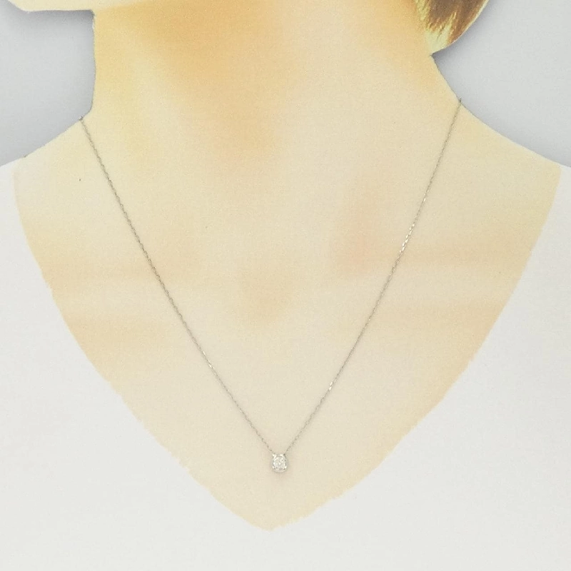 Dây chuyền kim cương Solitaire PT900/PT850 0.19CT - Hàng hiệu Chính hãng 858143