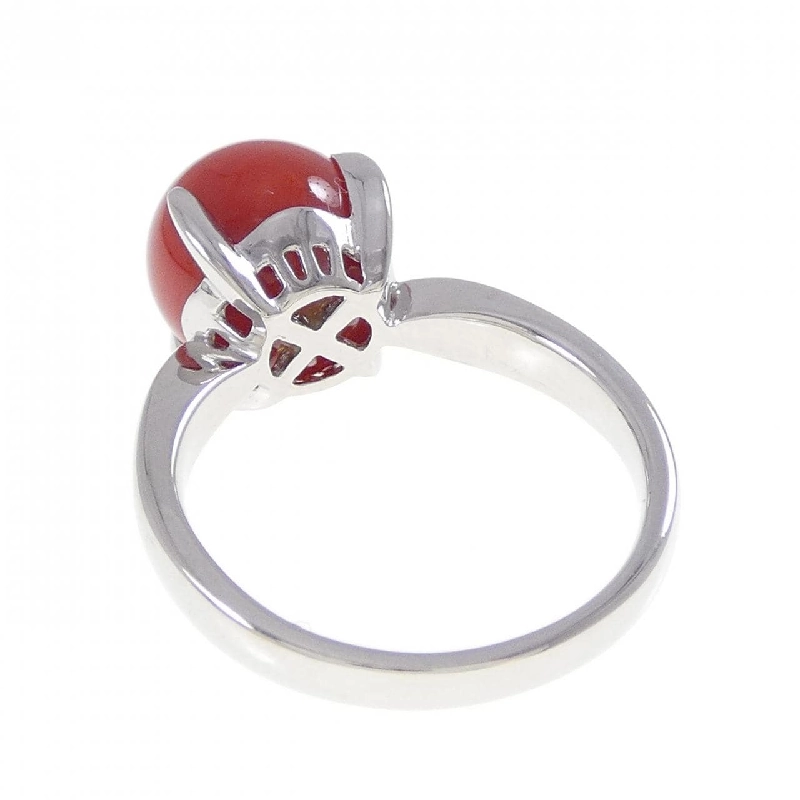 Nhẫn san hô PT900 9.6mm 666612