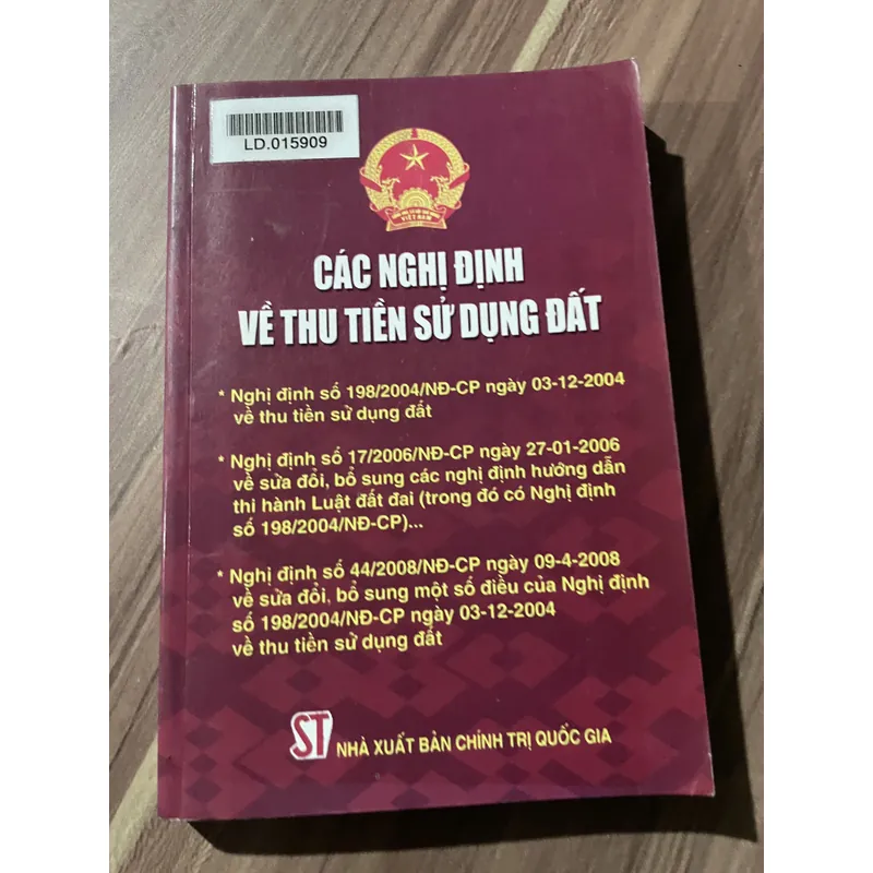 CÁC NGHỊ ĐỊNH VỀ THU TIỀN SỬ DỤNG ĐẤT 591948
