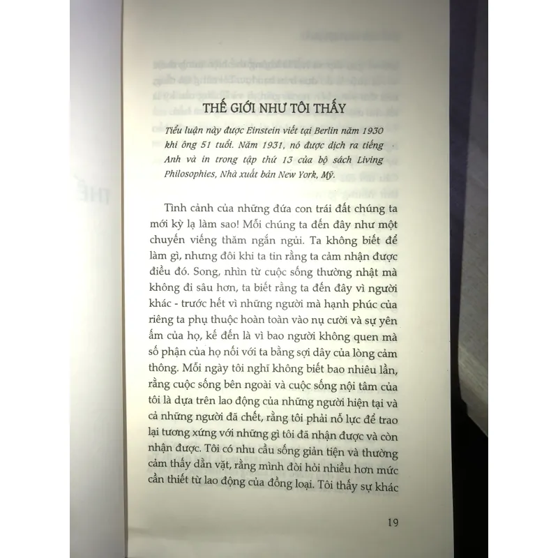 Albert Einstein - Thế giới như tôi thấy 700601