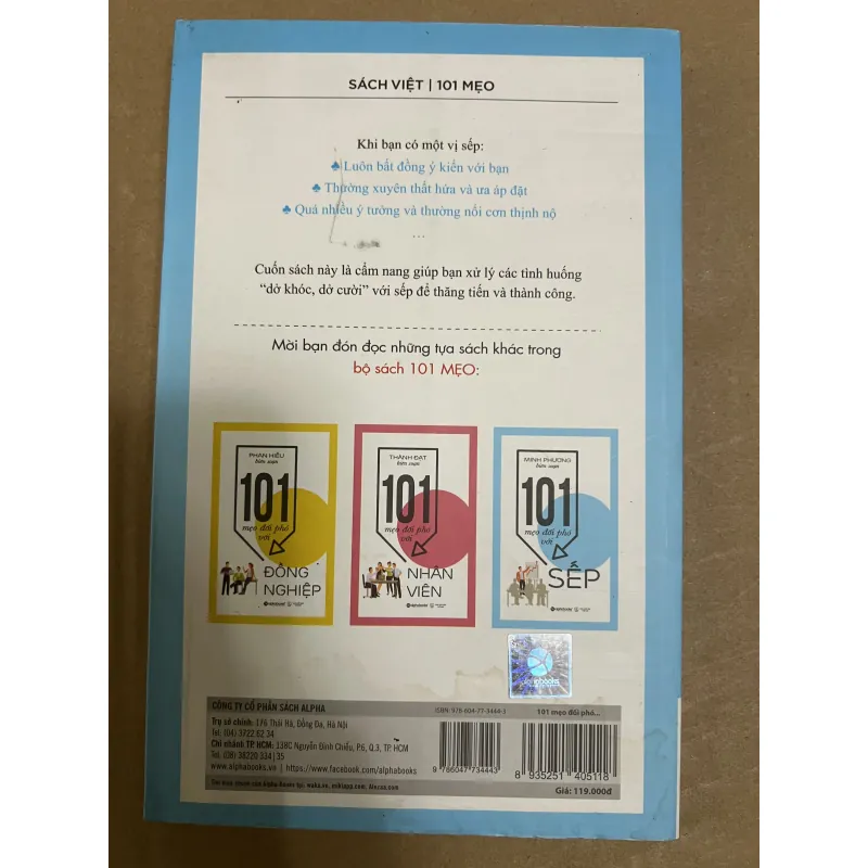 101 mẹo đối phó với Sếp (Sách có ẩm góc, đọc tốt) 1022992