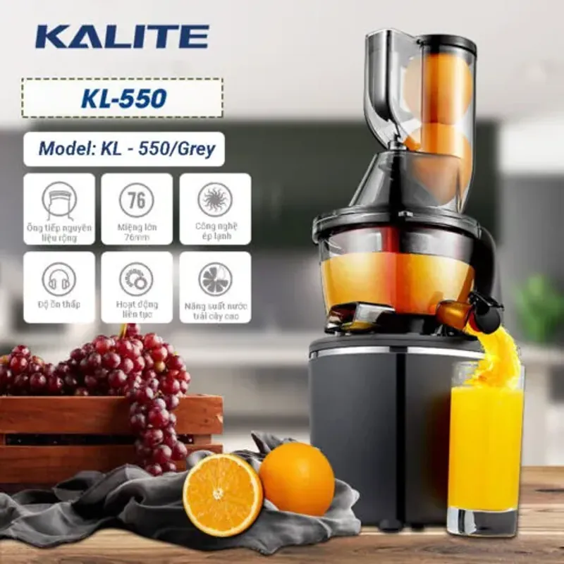 Máy ép chậm KALITE KL-550 ép siêu kiệt bảo toàn Vitamin Enzym 577110