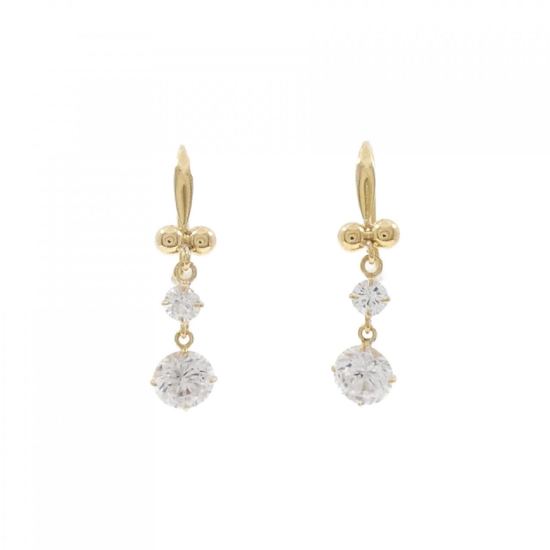 K18YG Bông tai Cubic - Hàng hiệu Chính hãng 870849