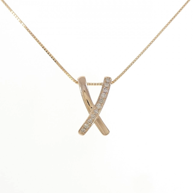 750PG/K18PG Dây chuyền kim cương 0.16CT - Hàng hiệu Chính hãng 857826