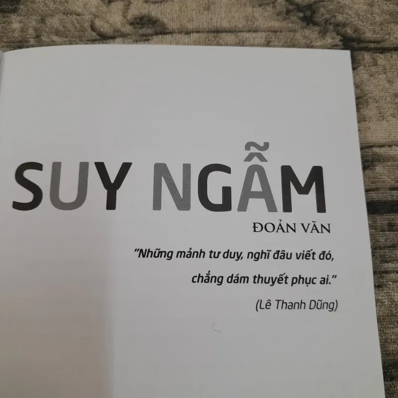 Đoản văn Lê Thanh Dũng. SUY NGẪM 730864