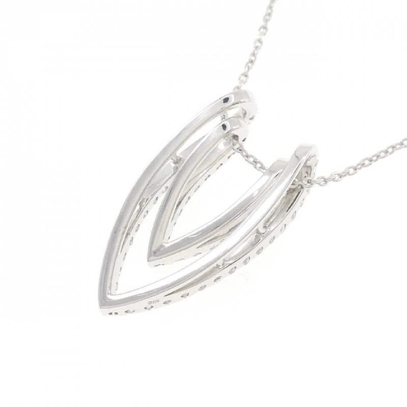 K18WG 2WAY Dây chuyền kim cương 0.68CT - Hàng hiệu Chính hãng 867828