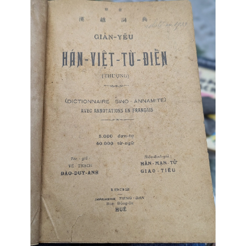 Hán - Việt từ điển - Đào Duy Anh ( bìa cứng ) 128703