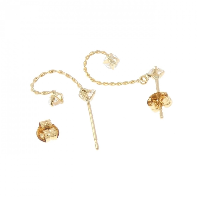 K18YG Bông tai Cubic - Hàng hiệu Chính hãng 868580