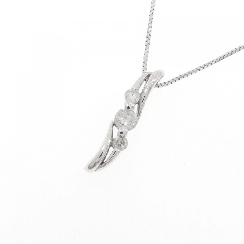 K18WG Dây chuyền kim cương 0.17CT - Hàng hiệu Chính hãng 865462