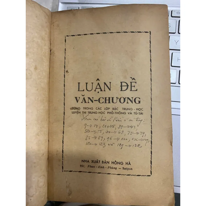 LUẬN ĐỀ VĂN CHƯƠNG (TẬP I) - NGUYỄN QUANG TOẢN VÀ MỘT NHÓM GIÁO SƯ 561630