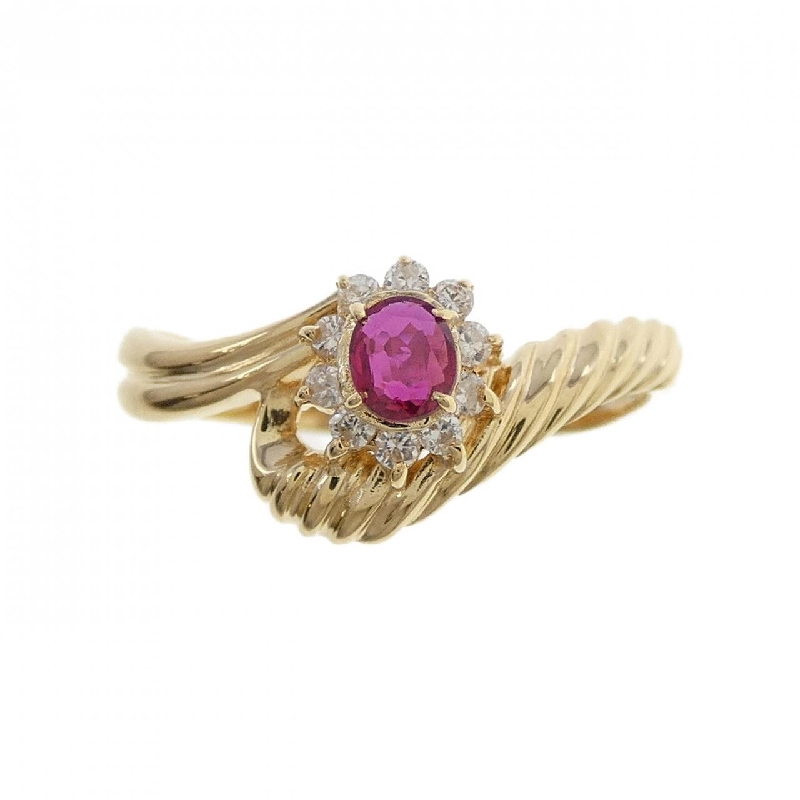 Nhẫn ruby K18YG 670016