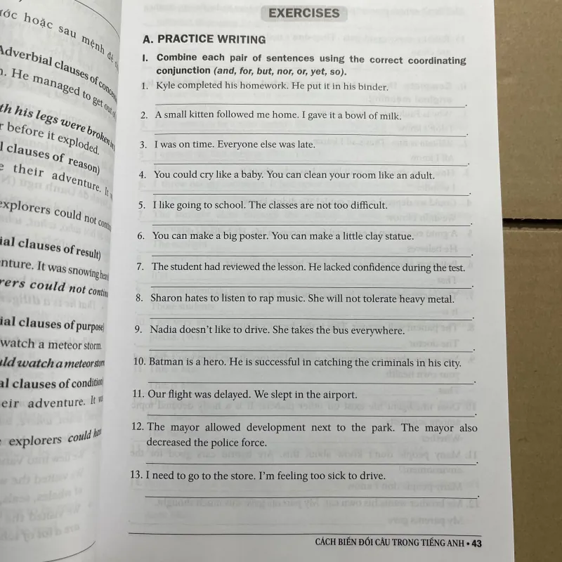 Cách biến đổi câu trong tiếng anh 970123