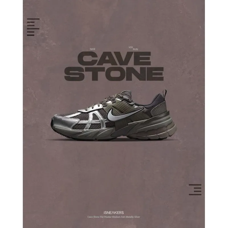 Giày thể thao Nike chạy bộ nam màu xám bạc thể thao nhẹ nhàng 715313