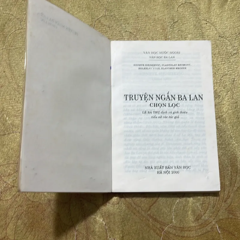 TRUYỆN NGẮN BA LAN CHỌN LỌC 713704