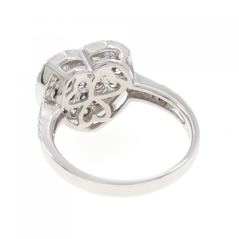 Nhẫn kim cương pavé hình trái tim K18WG/K18BG 1.28CT 668281
