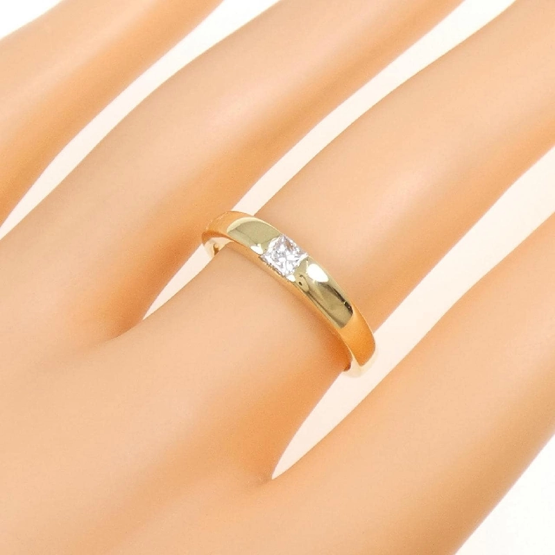 Nhẫn kim cương K18YG 0.19CT 668681