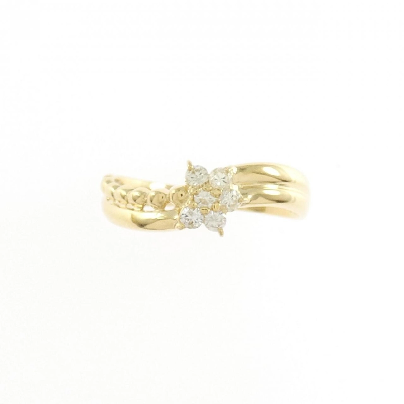 Nhẫn kim cương K18YG hoa 667274