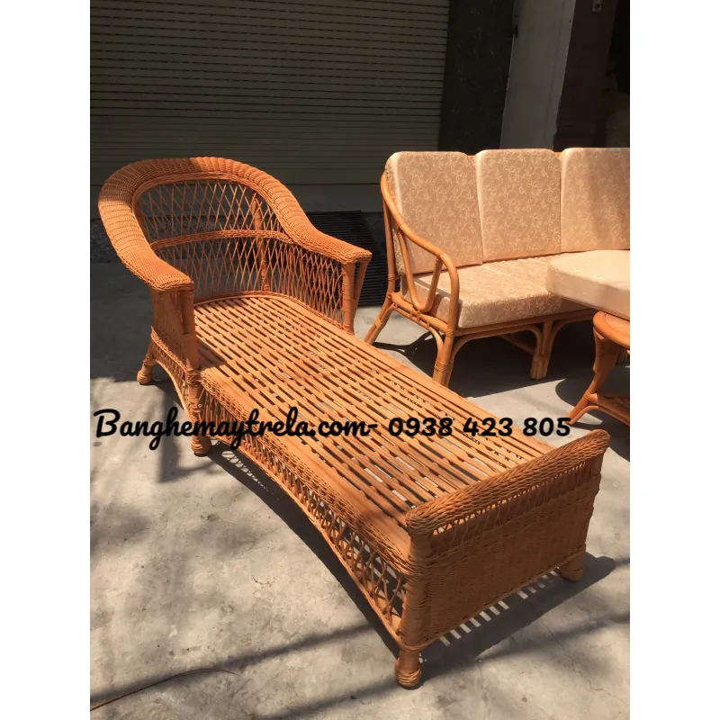 Ghế mây sofa bed nằm thư giãn 593279