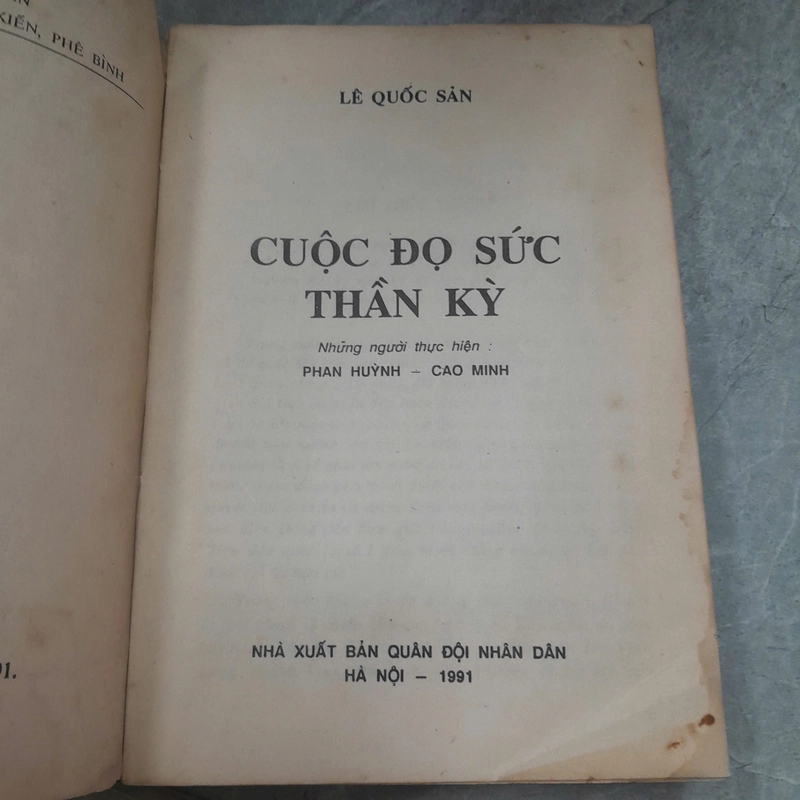 CUỘC ĐỌ SỨC THẦN KỲ - LÊ QUỐC SẢN 462809