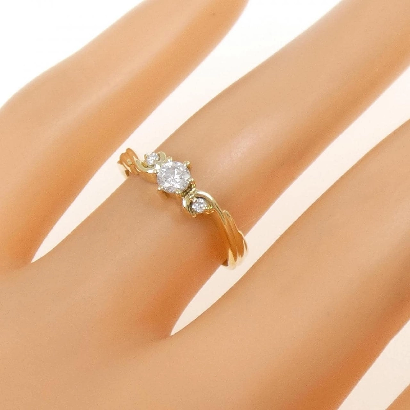 Nhẫn kim cương K18YG - Hàng hiệu Authentic 853811