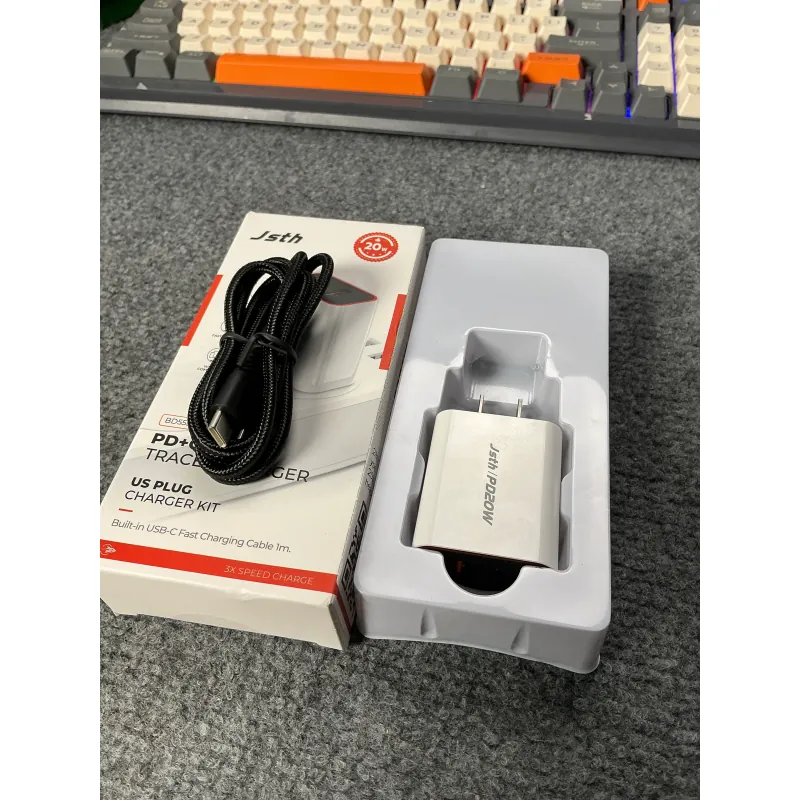 BỘ CỦ SẠC NHANH PD20W CHO IPHONE CHUẨN TYPE-C MỚI MỞ HỘP 673848