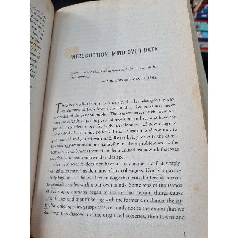 THE BOOK OF WHY : THE NEW SCIENCE OF CAUSE AND EFFECT - JUDEA PEARL (Winner of The TURING Award) & DANA MACKENZIE 119561