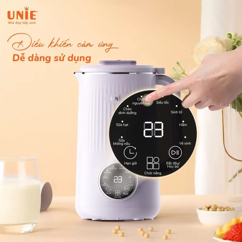 Máy làm sữa hạt UNIE UMB10 dung tích 1L, 8 chức năng xay nấu mới 100% 594538