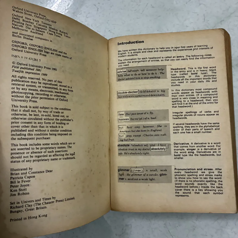 Oxford Basic Dictionary 990321