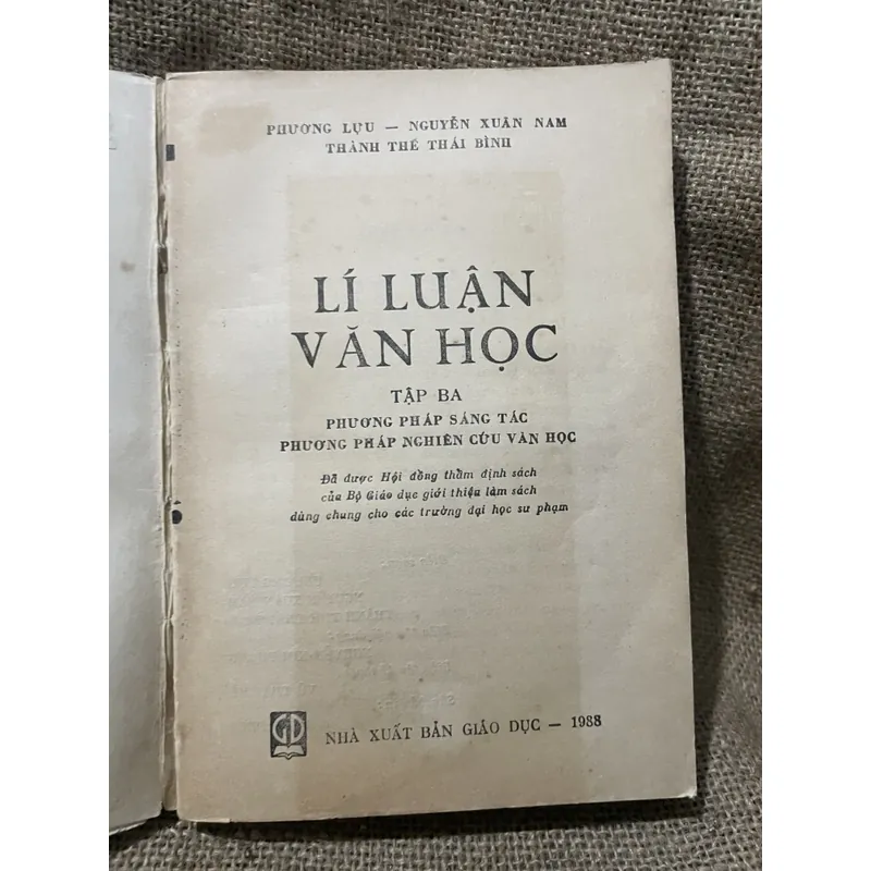 Lý luận văn học - PHƯƠNG PHÁP SÁNG TÁC PHƯƠNG PHÁP NGHIÊN CỨU VÀN HỌC 725077